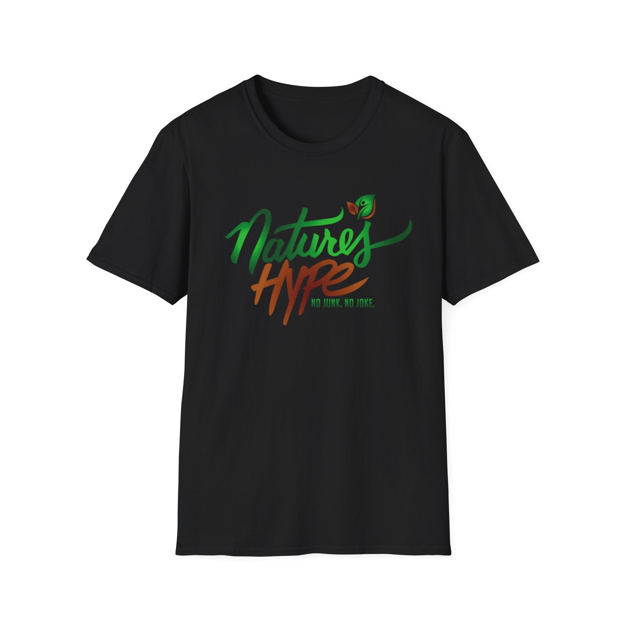 Nature’s Hype T-Shirt — “No Junk, No Joke” Eco Garden Tee