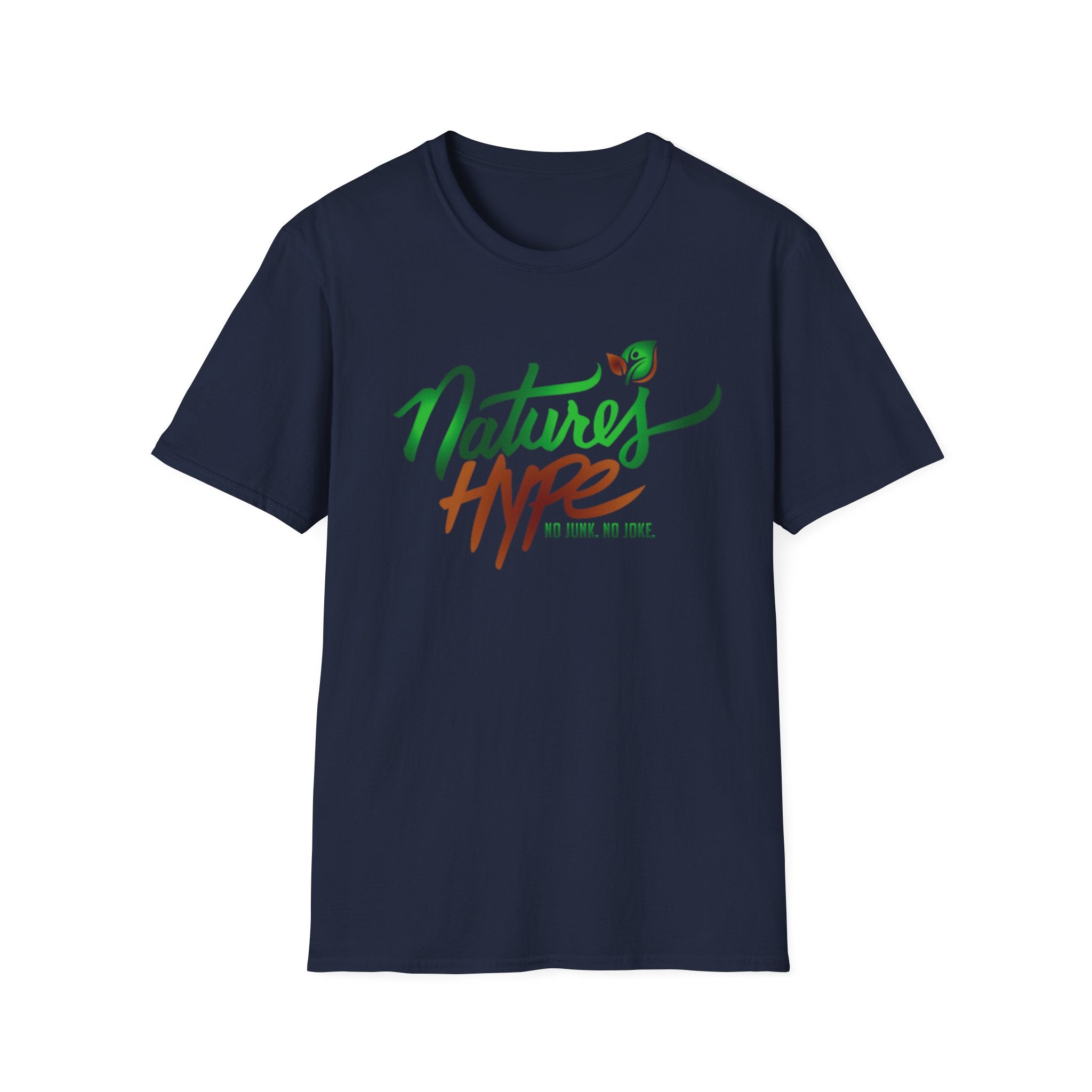 Nature’s Hype T-Shirt — “No Junk, No Joke” Eco Garden Tee