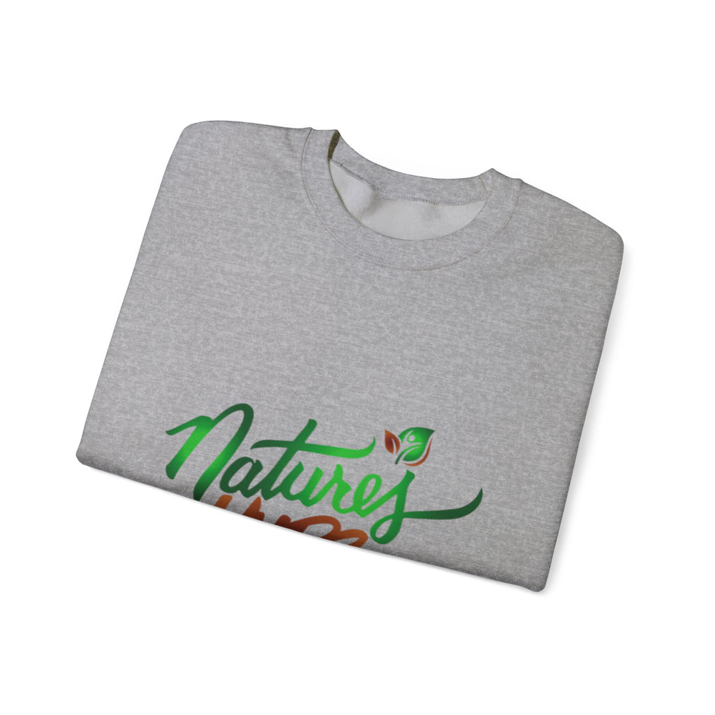 Nature’s Hope Crewneck Sweatshirt — Eco-Friendly Botanical Graphic